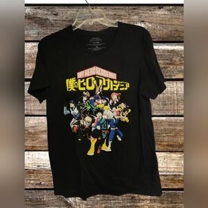 My Hero Academia Funimation Anime T-Shirt Black Class 1-A Group Graphic Tee M/M